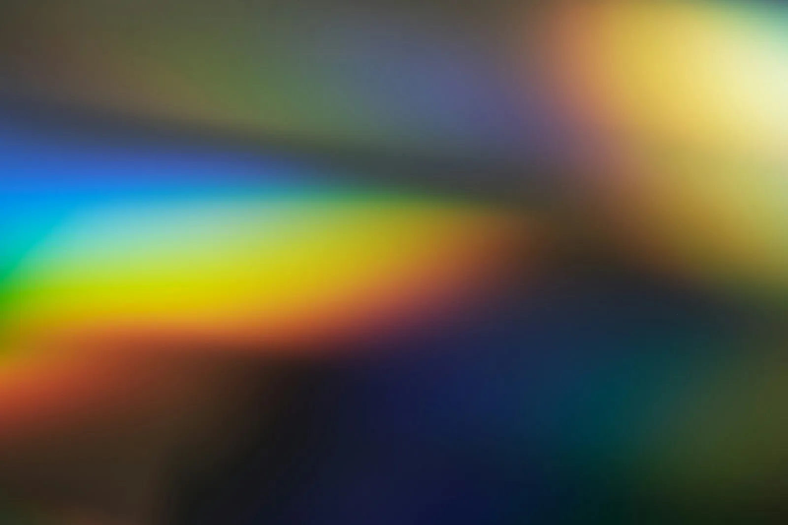 Soft rainbow light on a dark ground Soft rainbow light on a dark ground