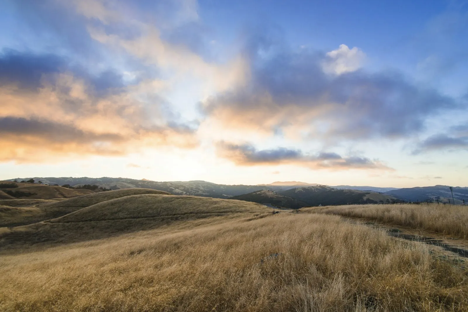 An open field under a clear sky An open field under a clear sky
