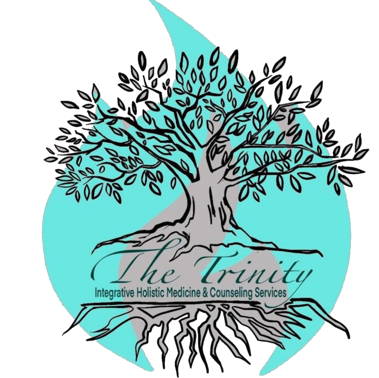 The Trinity Official Logo The Trinity Integrative Holistic Medicine & Counseling Services official logo featuring the Trinity tree and roots symbol.