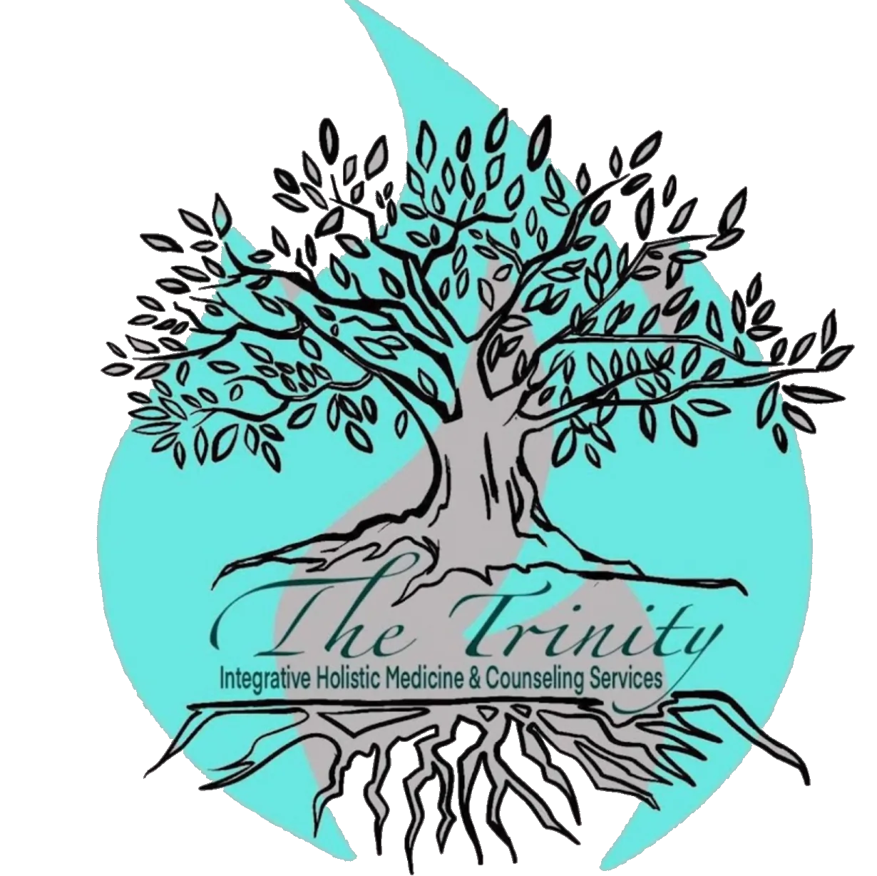 The Trinity Integrative Holistic Medicine & Counseling Services official logo featuring the Trinity tree and roots symbol. The Trinity Integrative Holistic Medicine & Counseling Services official logo featuring the Trinity tree and roots symbol.