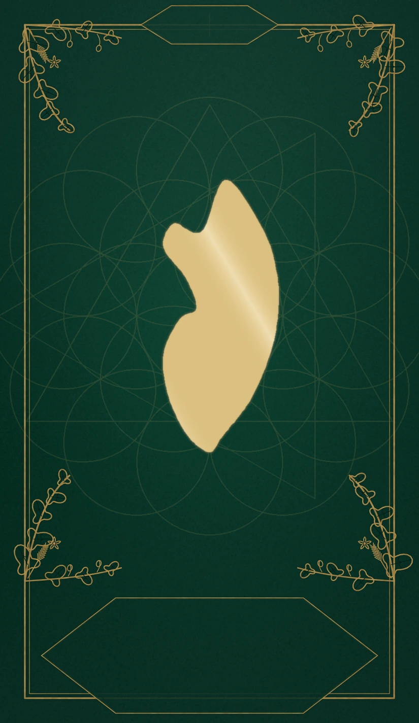 The back of The Trinity's own 78-card tarot deck